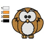 Free Animal Owl 01 Embroidery Design